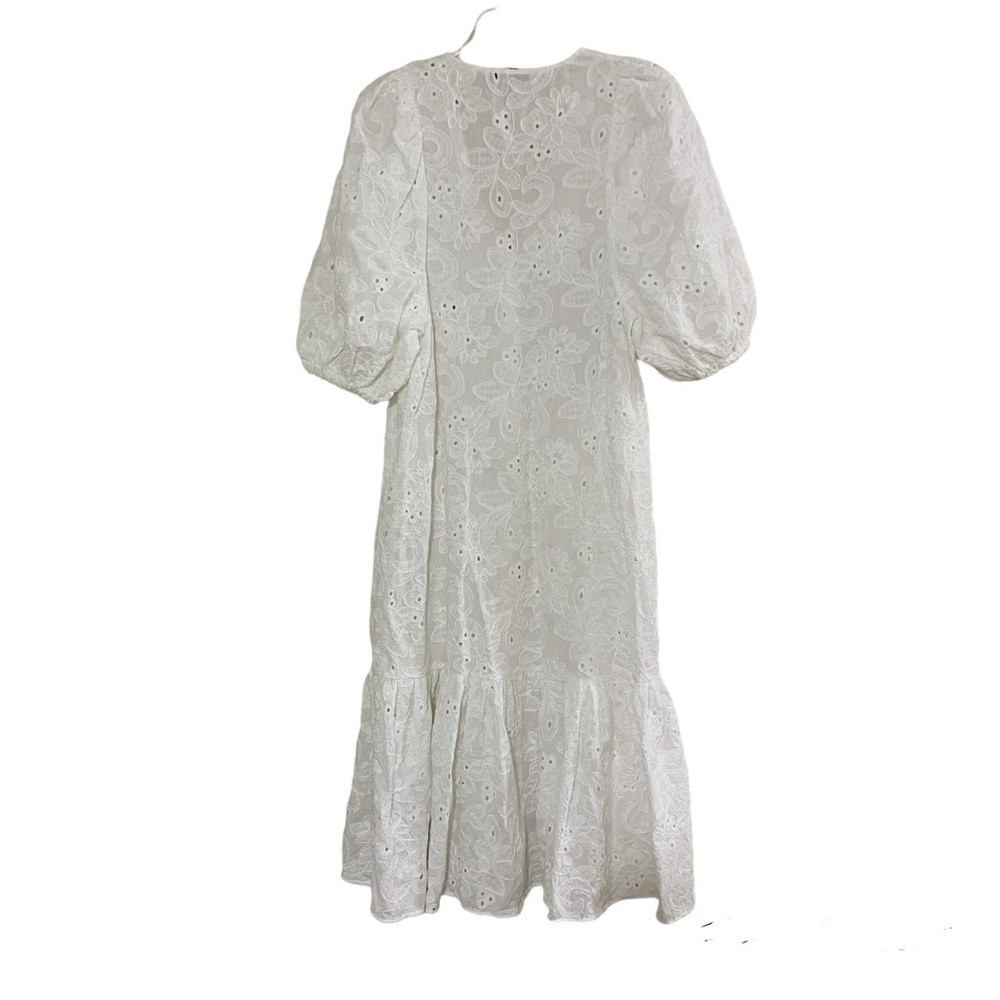 Zara white lace embroidered boho dress XS - Picture 5 of 8